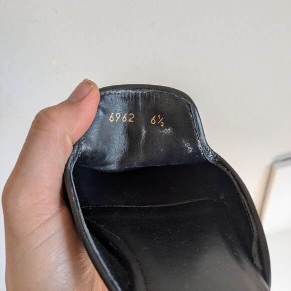 Jon Josef Black Polka Dot Slip On Mules Women's Size 6.5 - Picture 7 of 8